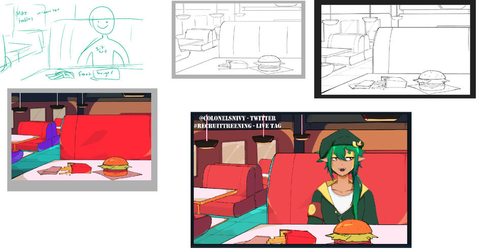 Colonel Snivy's V-tuber Food Joint.